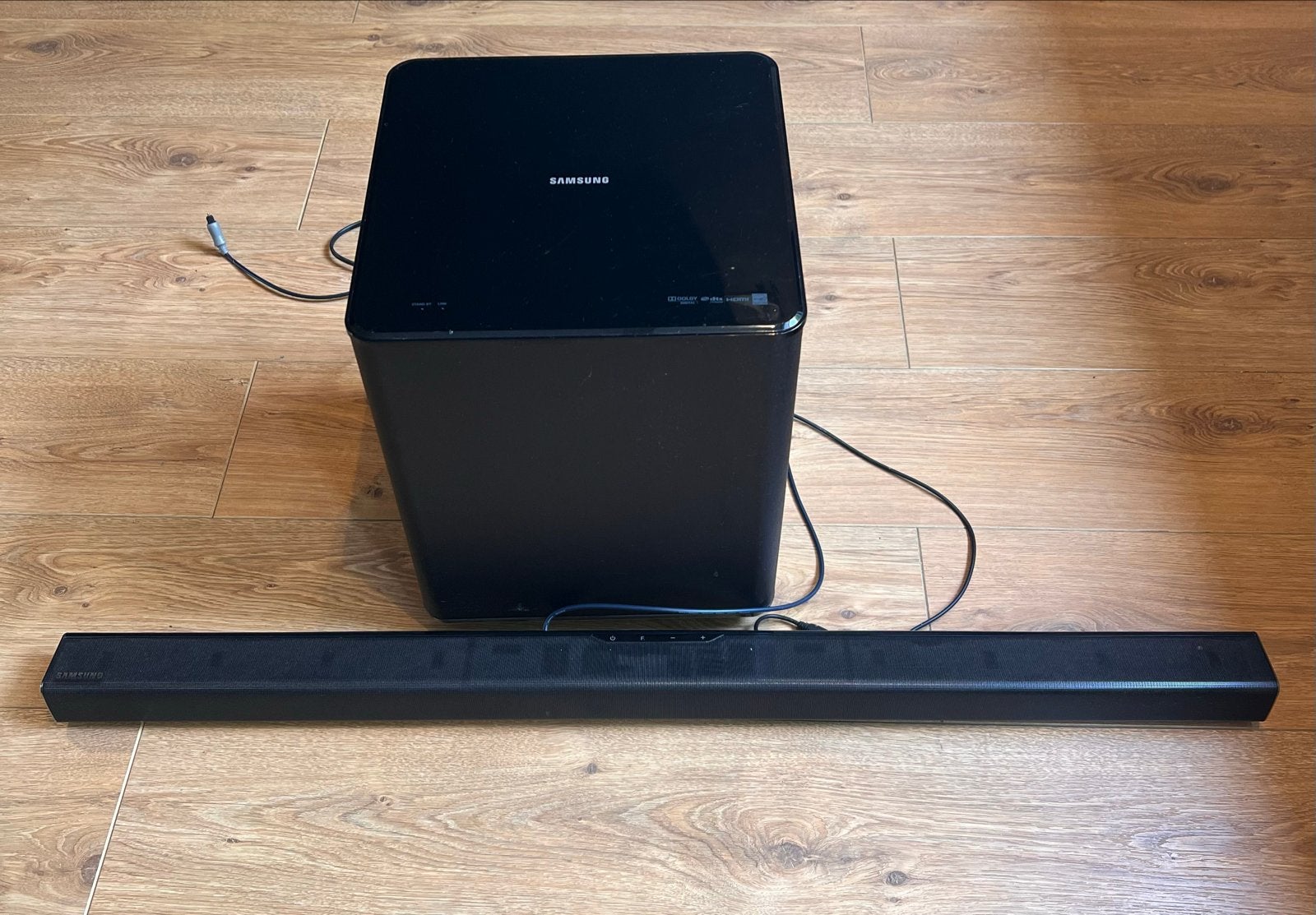 Samsung Soundbar met Subwoofer (Model: PS-WH550), Ophalen of Verzenden, Met externe subwoofer, Gebruikt