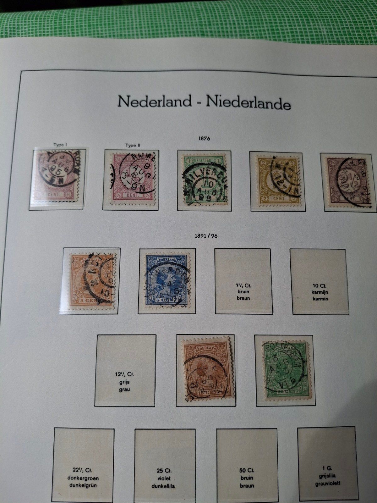9 Oude Nederlandse Postzegels 1876-1896, Postzegels en Munten, Postzegels | Nederland, Ophalen of Verzenden