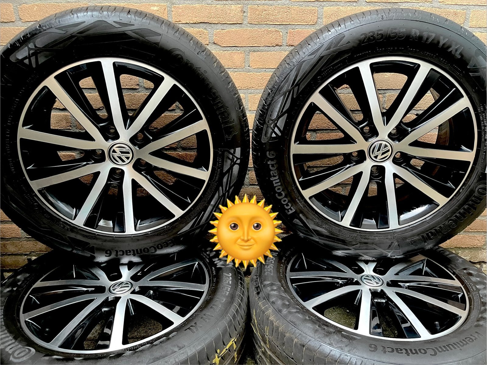 17” orig VW Transporter T6.1 T6 T5 T7 Continental zomerset, Auto-onderdelen, Banden en Velgen, 17 inch, Ophalen of Verzenden, 235 mm