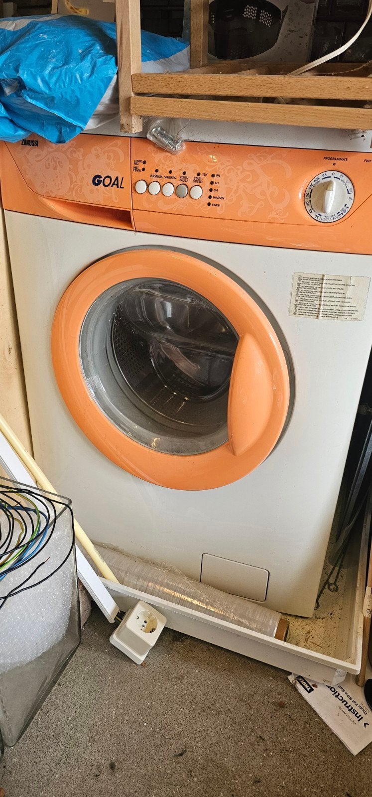 Zanussi wasmachine, Ophalen, Gebruikt, Handwasprogramma, Voorlader