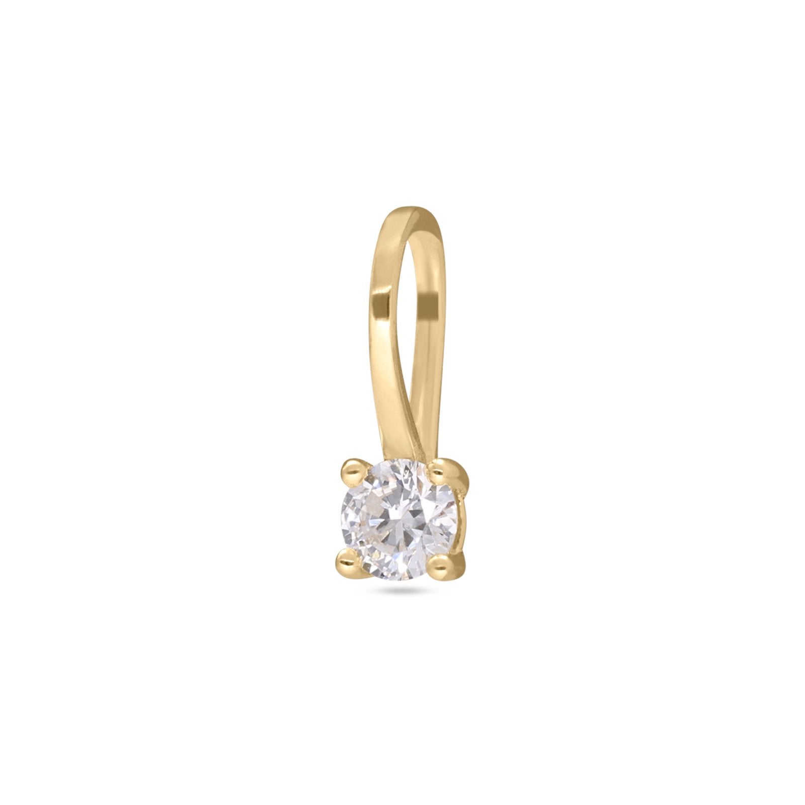 Gouden Hanger met Lab Diamant Zeeman, Overige voorstellingen, Nieuw, Ophalen of Verzenden, Met edelsteen