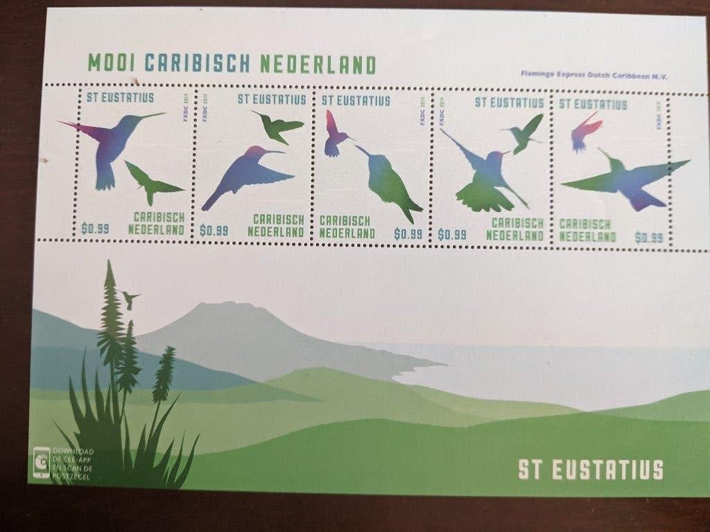 ST. EUSTATIUS 2014; VEL FLAMINGO EXPRESS LEES, Postzegels en Munten, Verzenden, Postfris