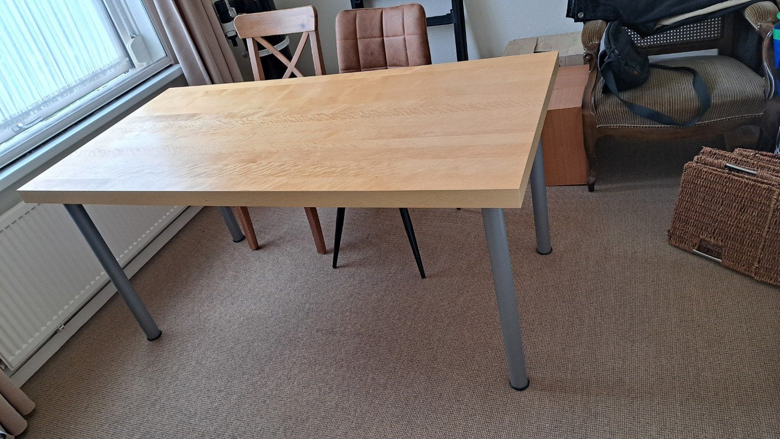 Bureautafel met bijzettafeltjes, Ophalen, Zo goed als nieuw