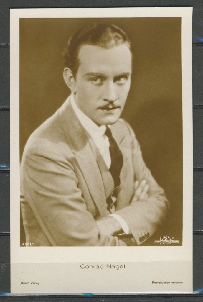 Conrad Nagel Filmster Ross 4901/1 Foto-Ansichtkaart M-78 jdu, Verzamelen, Verzenden, 1920 tot 1940, Ongelopen, Sterren en Beroemdheden