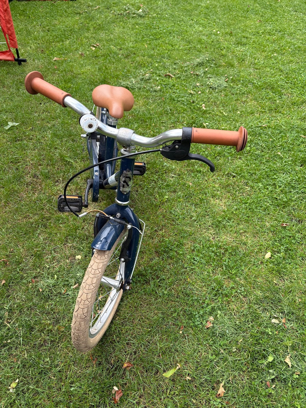 Veloretti Kinderfiets - Donkerblauw, 16 inch, Fietsen en Brommers, Fietsen | Kinderfietsjes, Ophalen, Gebruikt, Terugtraprem, 16 tot 20 inch