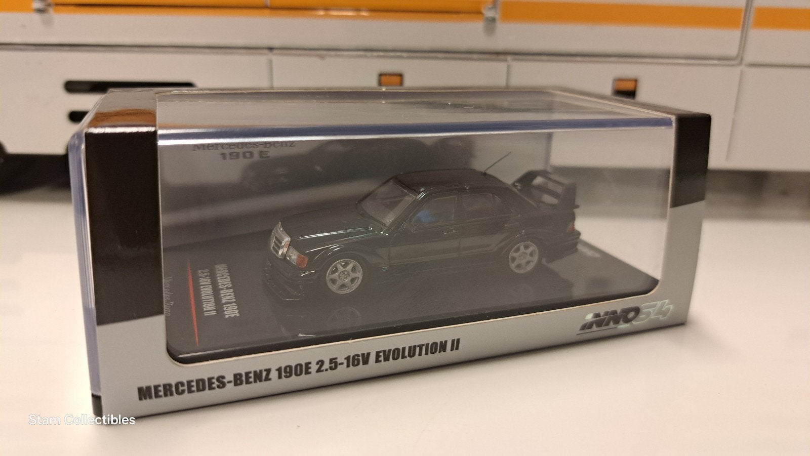 Inno64 Mercedes-Benz 190E 2.5 16V Evo2 Black Metallic, Auto, Nieuw, Ophalen of Verzenden