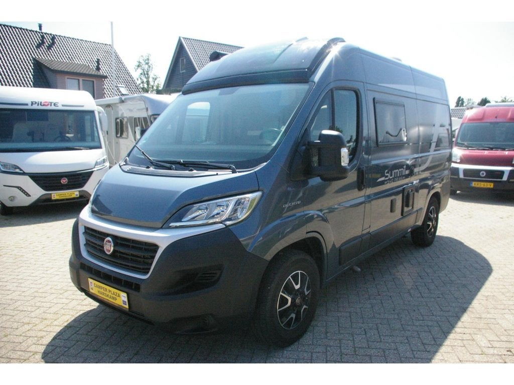 Pössl Summit Prime 540 Dwarsbed, 9 traps automaat., Caravans en Kamperen, Campers, Automaat, Buscamper of Camperbus, Ringverwarming