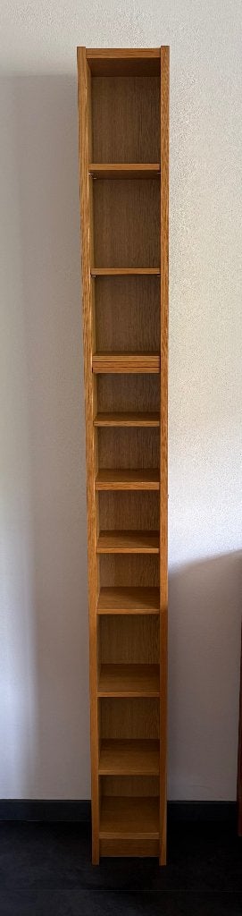 IKEA Gnedby cd-/dvdkast, Ophalen, 150 discs of meer, Zo goed als nieuw, Hout