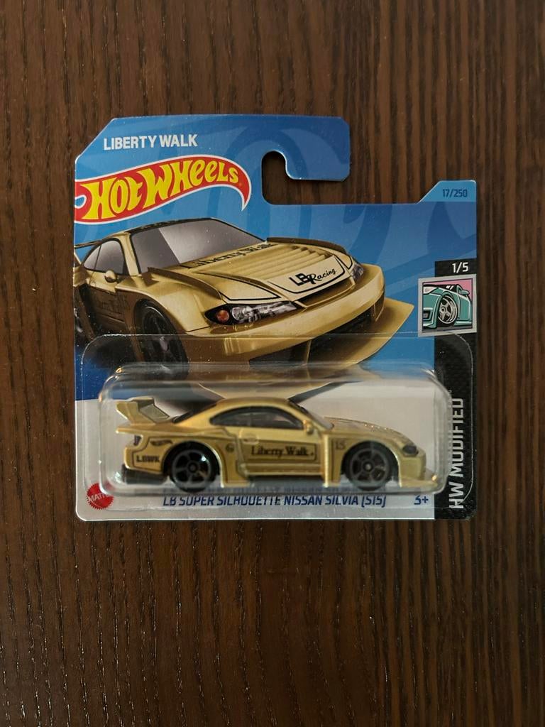 Hot Wheels LB Super Silhouette Nissan Silvia (S15) Goud, Ophalen of Verzenden, Nieuw, Auto
