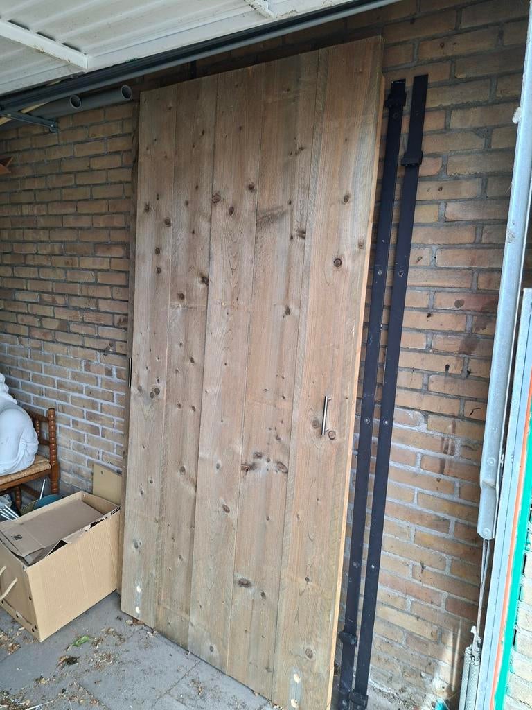 Schuifdeur 2 stuks compl met ophang €300, Ophalen of Verzenden