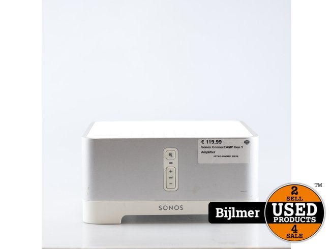 Sonos Connect:AMP Gen 1 Amplifier, Sonos, Zo goed als nieuw, Support@sonos, 614 Chapala Street
Santa Barbara, CA 93101
USA