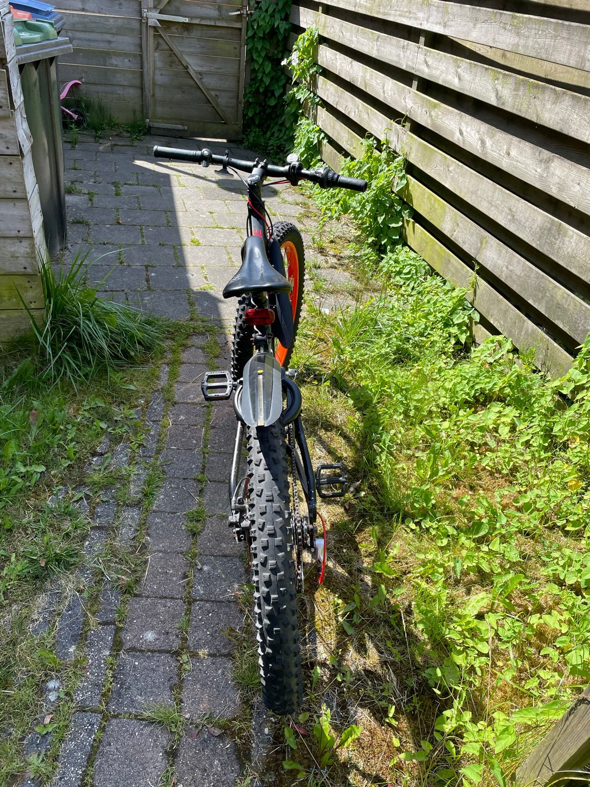 Stoere mountainbik met Schijfremmen - Zwart/Oranje, Fietsen en Brommers, Fietsen | Mountainbikes en ATB, Overige merken, Gebruikt