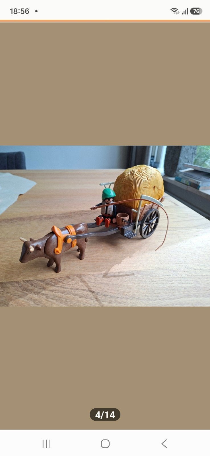 Playmobil 6005 ridders met ossenkar, Ophalen of Verzenden, Gebruikt, Knights, Voertuig