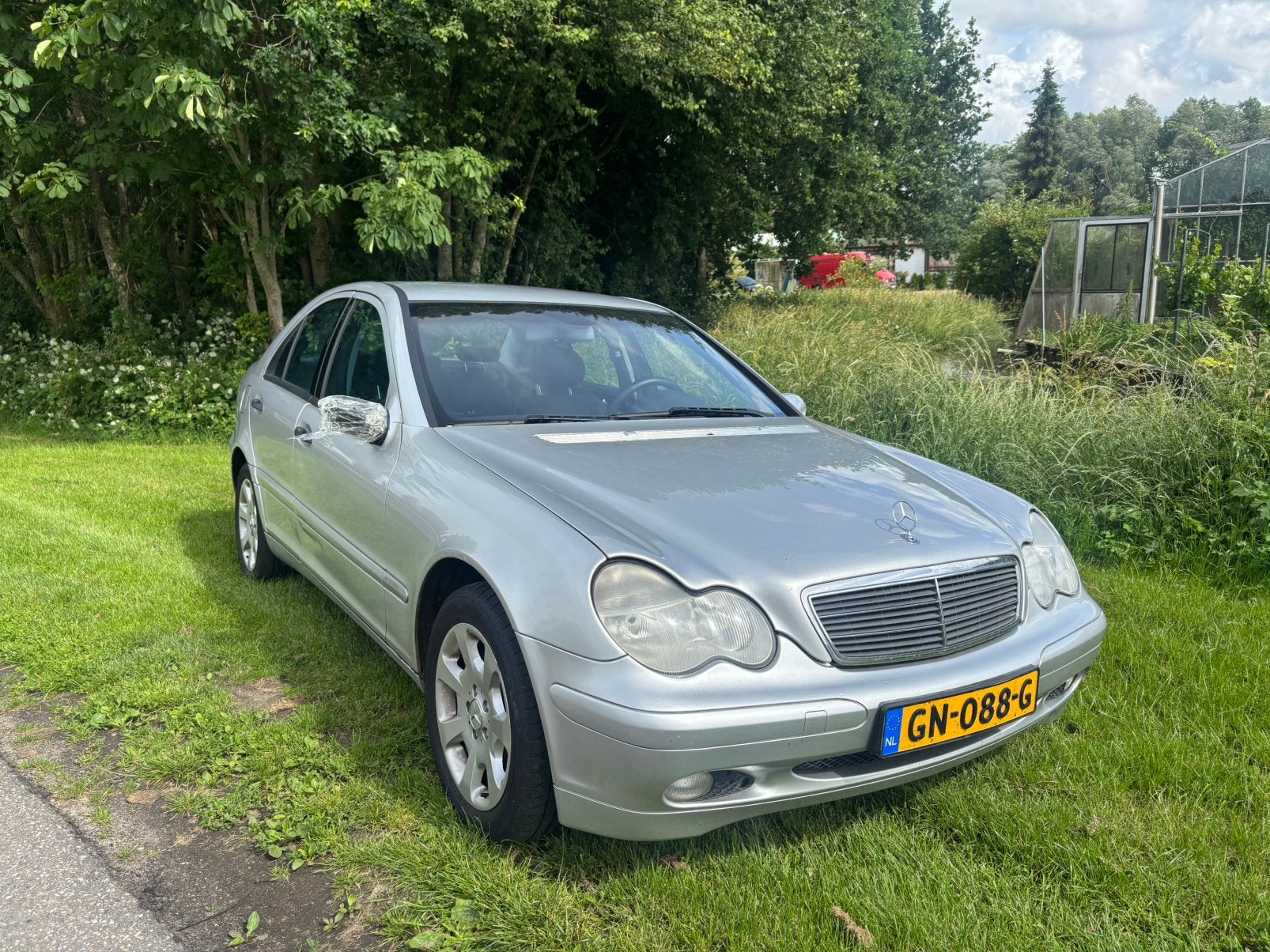 Mercedes-Benz C-Klasse 180 K.Elegance Automaat Inruilkoopje, Auto's, Stof, Zwart, 1405 kg, Sedan
