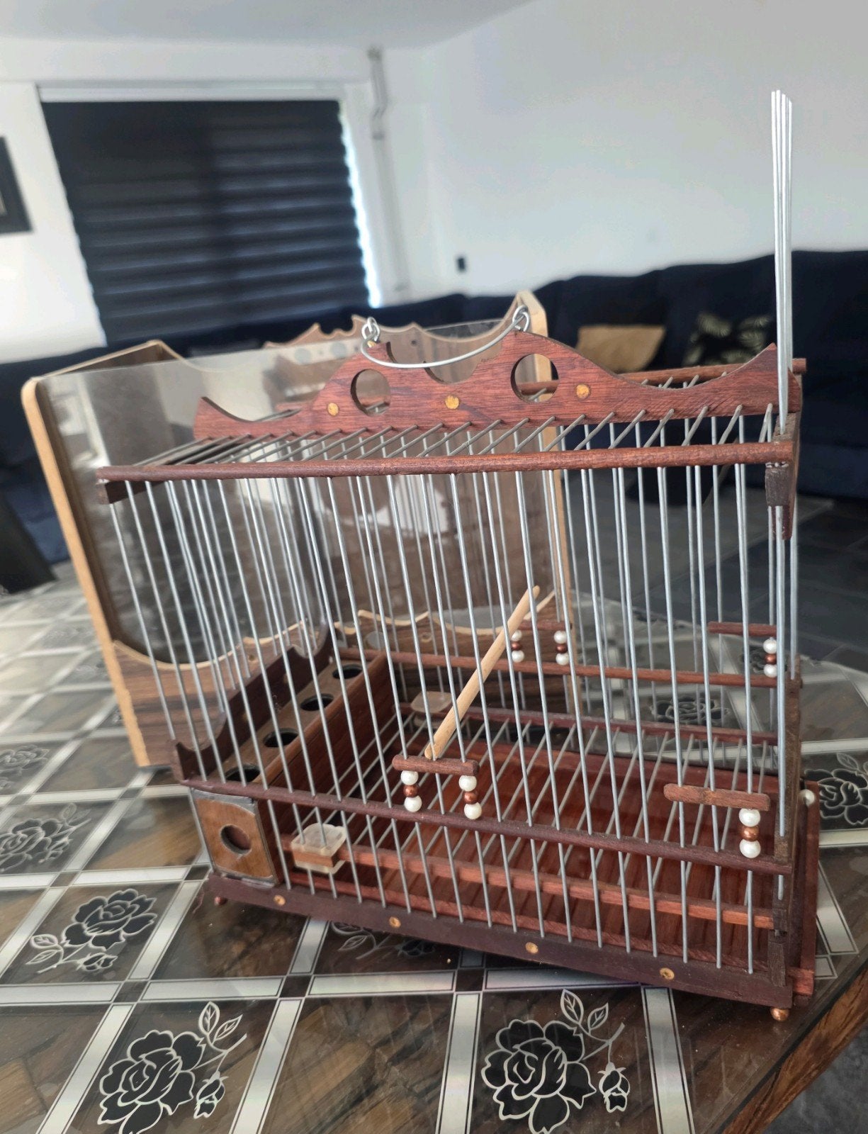 Zangkooi  voor parva putters, Ophalen, Nieuw, Hout, Vogelkooi