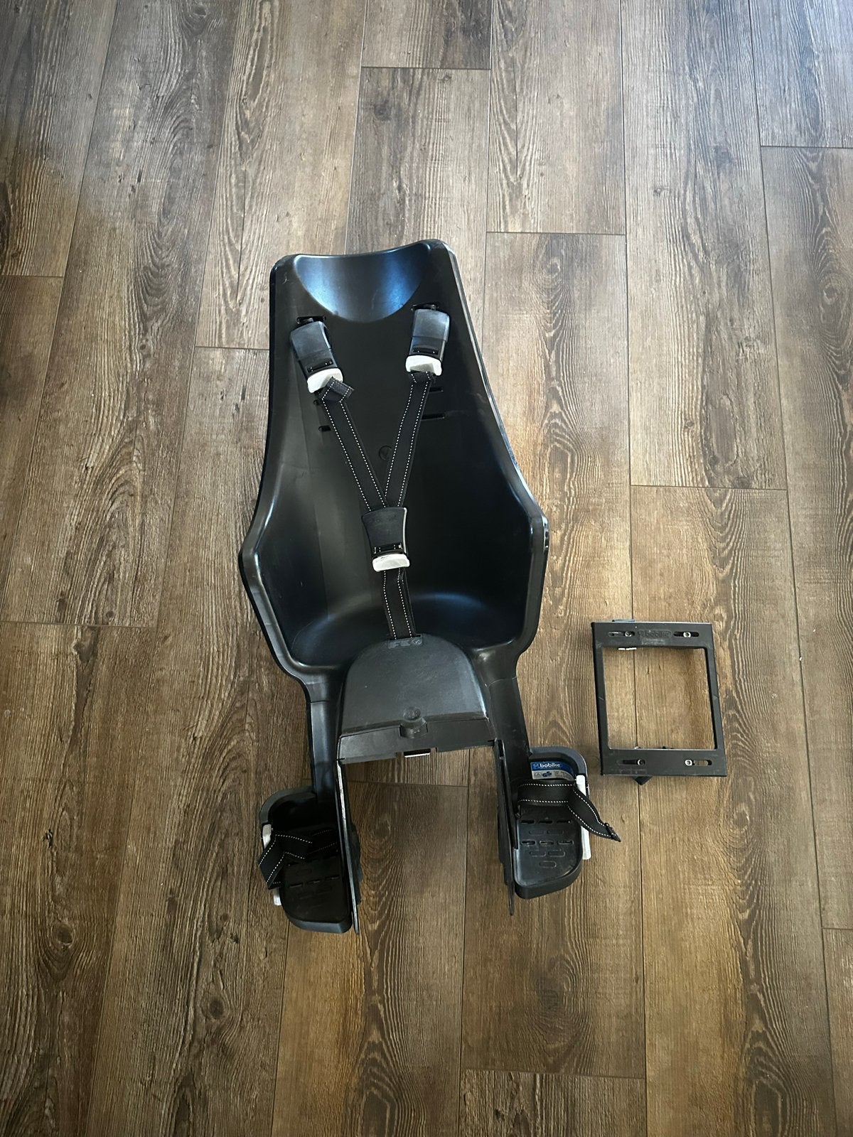 Bobike Maxi Exclusive Achterzitje Zwart, Ophalen of Verzenden, Gebruikt, Achterzitje, Voetsteuntjes