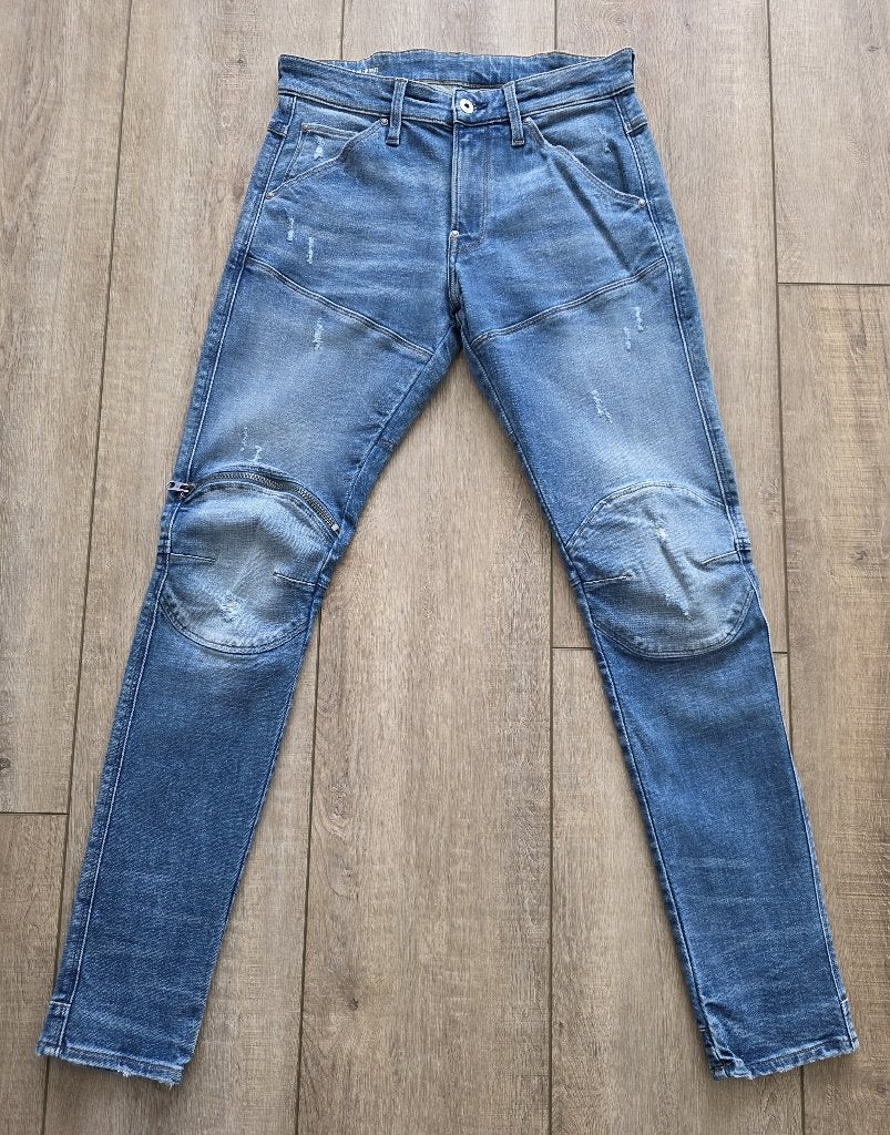 G-Star 5620 Elwood 3D Zip Knee Faded Blue Ink W31 L32, Kleding | Heren, Blauw, Overige jeansmaten, Nieuw, Ophalen of Verzenden