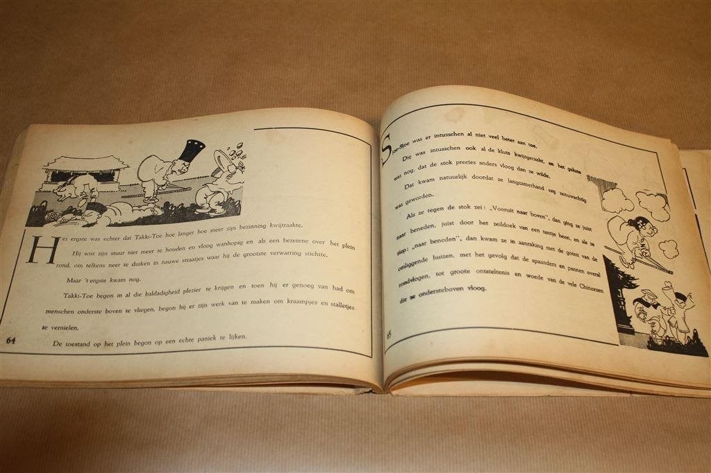 Sjoe-sjoe en Takki-Toe. Jaap van Loon, 1934., Eén stripboek, Ophalen of Verzenden, Gelezen