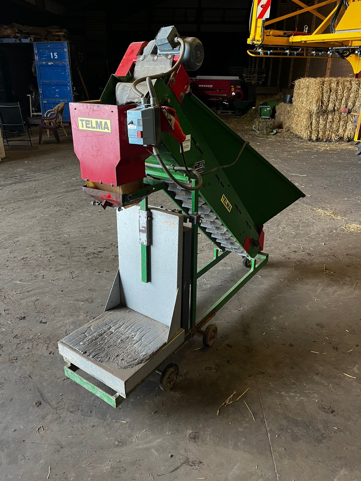 Telma afweegmachine, Ophalen