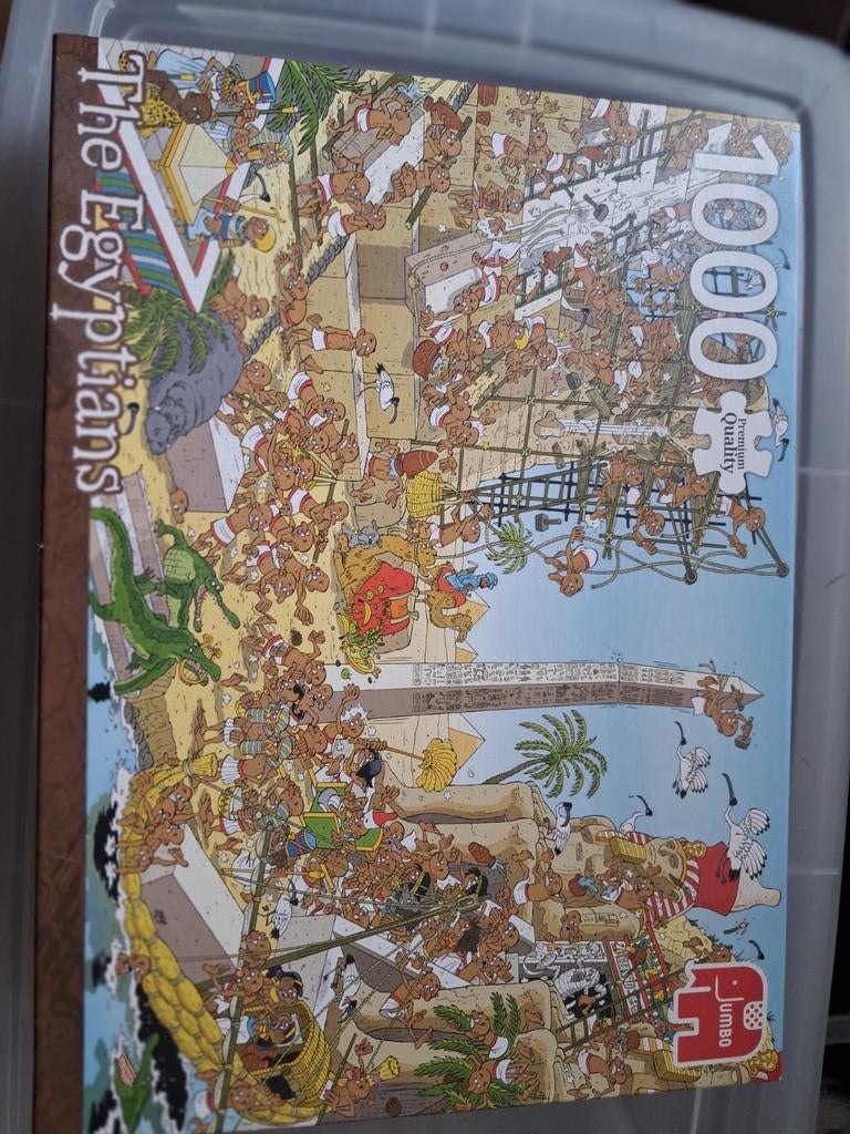 Jumbo History Puzzel: de Egyptenaren - 1000 stukjes, Hobby en Vrije tijd, Denksport en Puzzels, Ophalen of Verzenden, 500 t/m 1500 stukjes