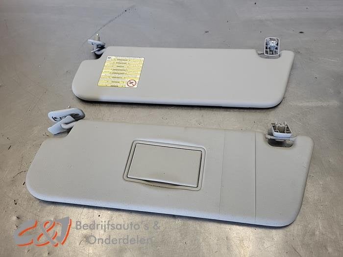 Zonneklep set van een Ford Transit Custom