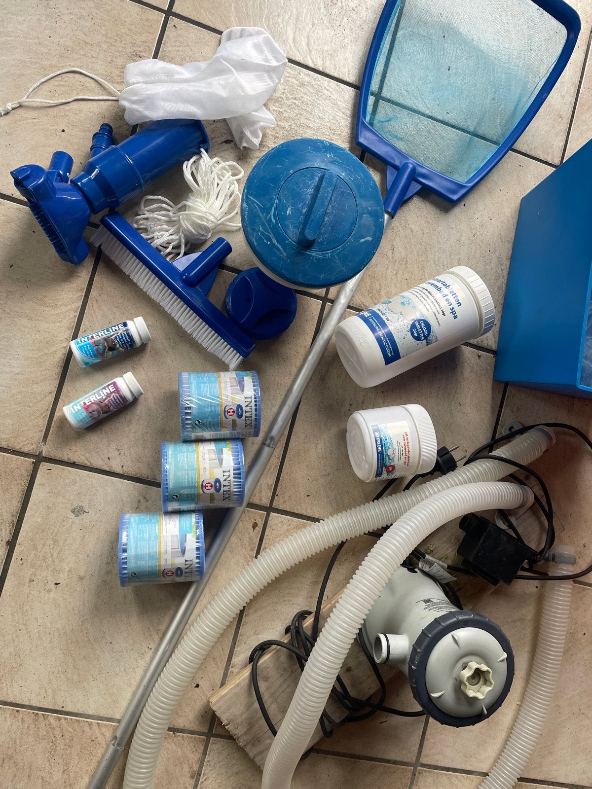Zwembad accessoires, pomp, filter en reinigingsmiddelen, Ophalen, Gebruikt, Zwembadpomp