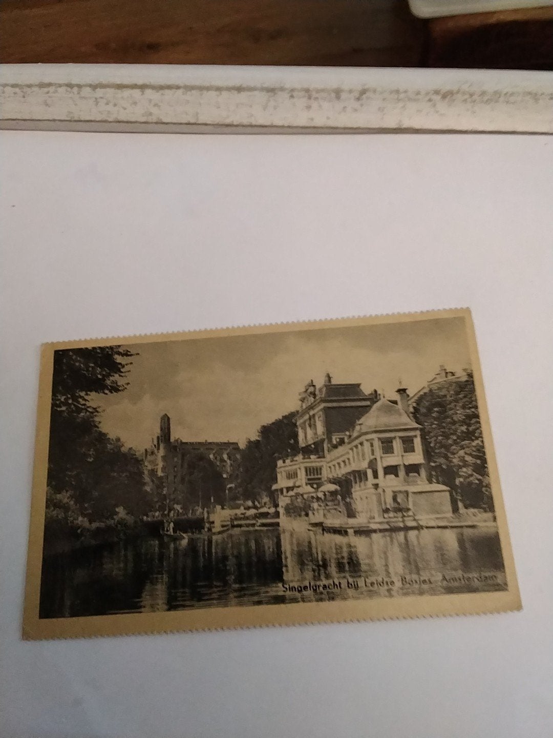 Oude Ansichtkaart Singelgracht bij Leidse Bossjes Amsterdam, Ophalen of Verzenden