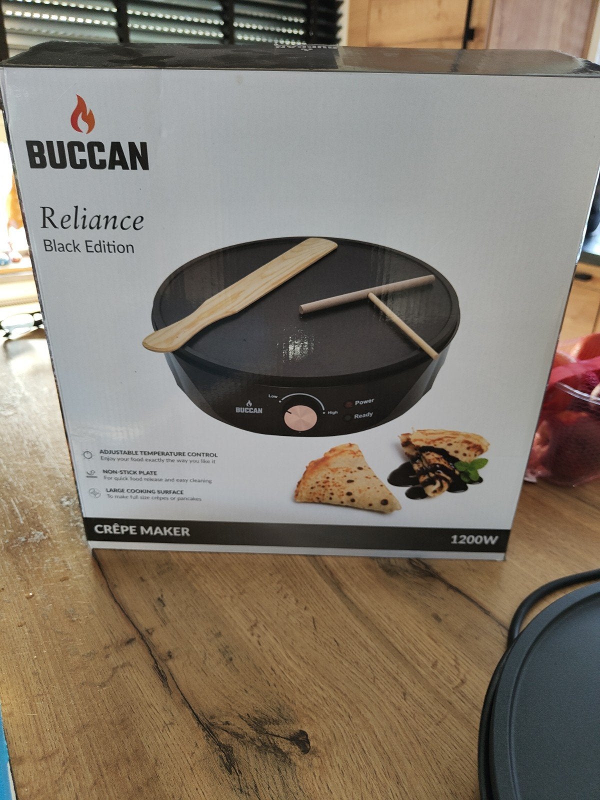 Buccan Crêpe Maker 1200W - Zo goed als nieuw, Ophalen of Verzenden, Zo goed als nieuw