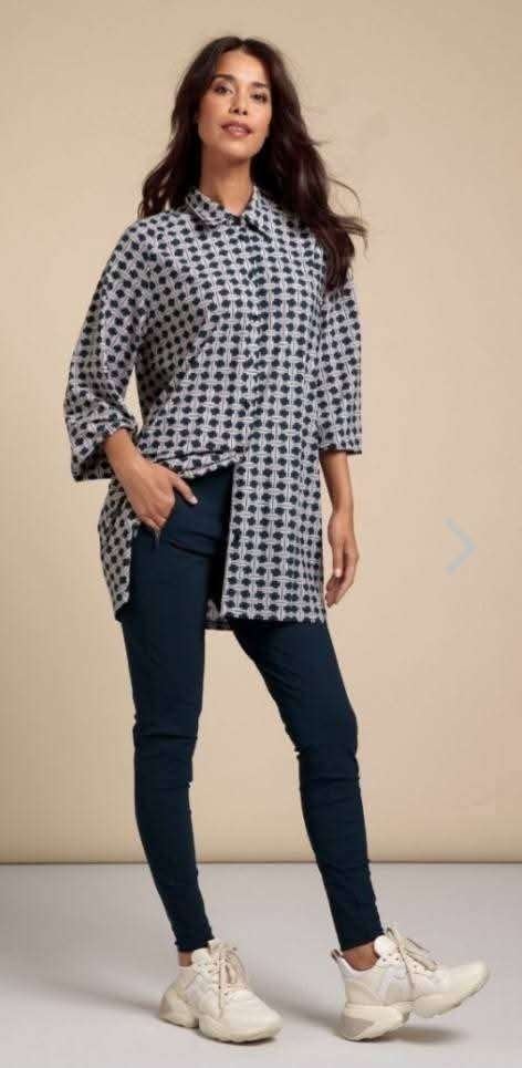 Studio Anneloes Lange Blouse Maat S, Studio Anneloes, Blauw, Ophalen of Verzenden, Zo goed als nieuw