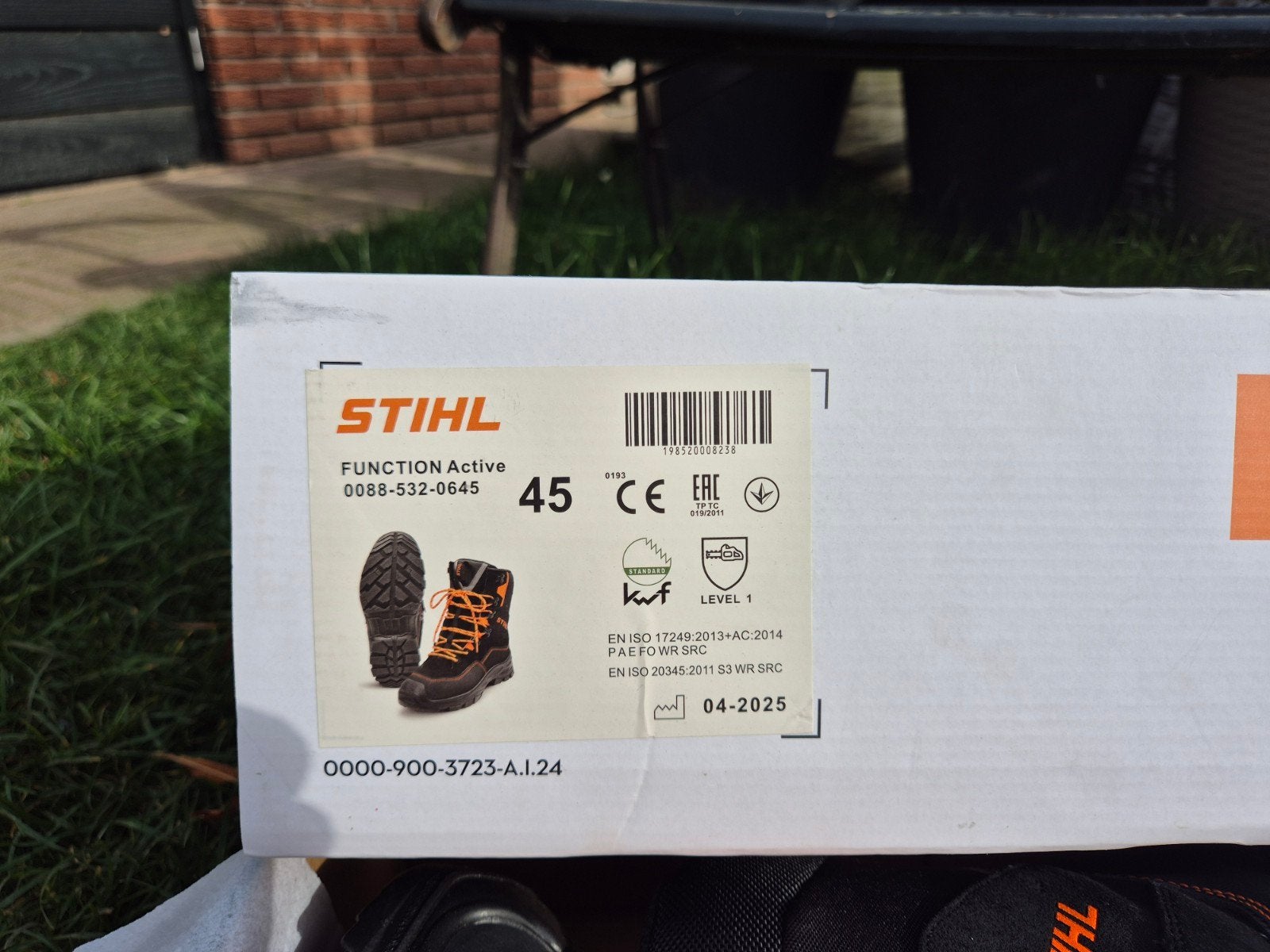 stihl zaagschoenen maat 45, Ophalen of Verzenden, Nieuw, Schoenen, Stihl
