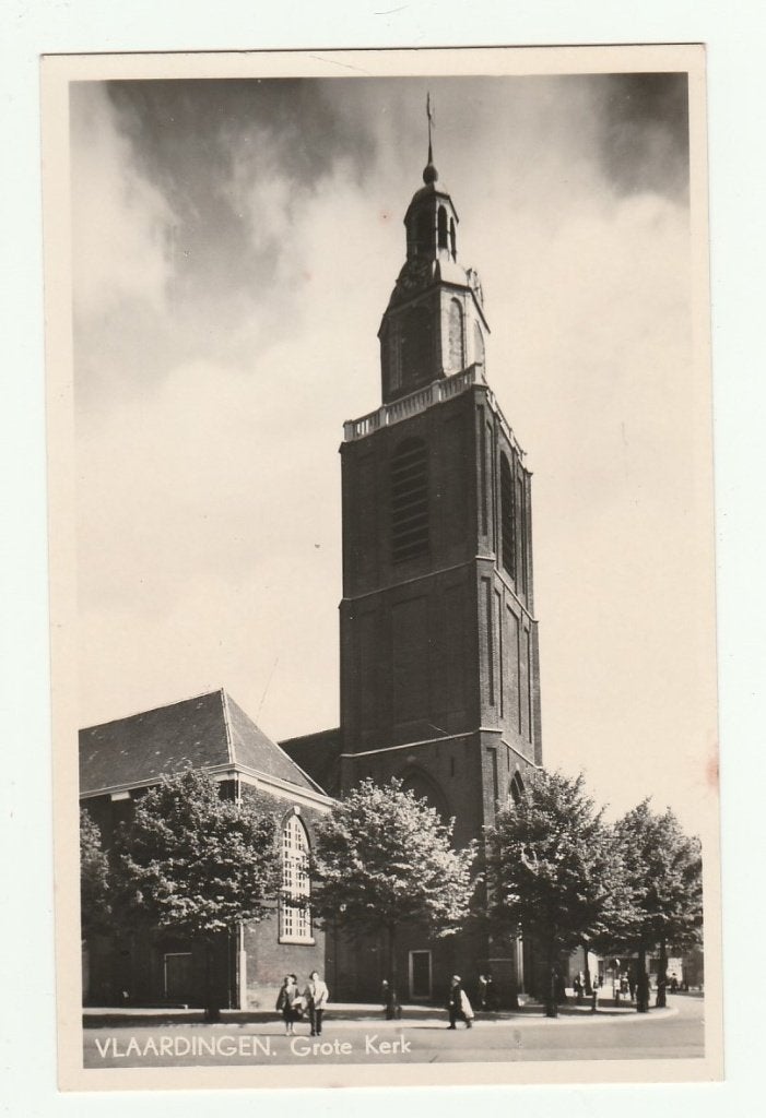Vlaardingen - Grote Kerk, Ophalen of Verzenden, 1960 tot 1980, Ongelopen, Zuid-Holland