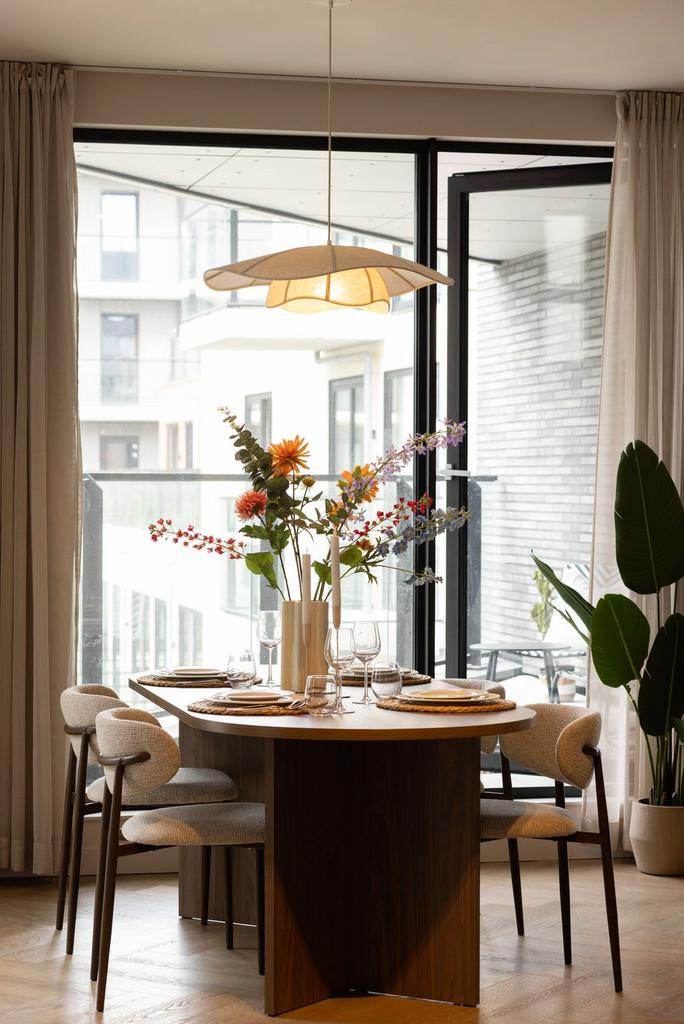 Stijlvolle Hanglamp met Organische, Ophalen, Nieuw, Stof, 50 tot 75 cm