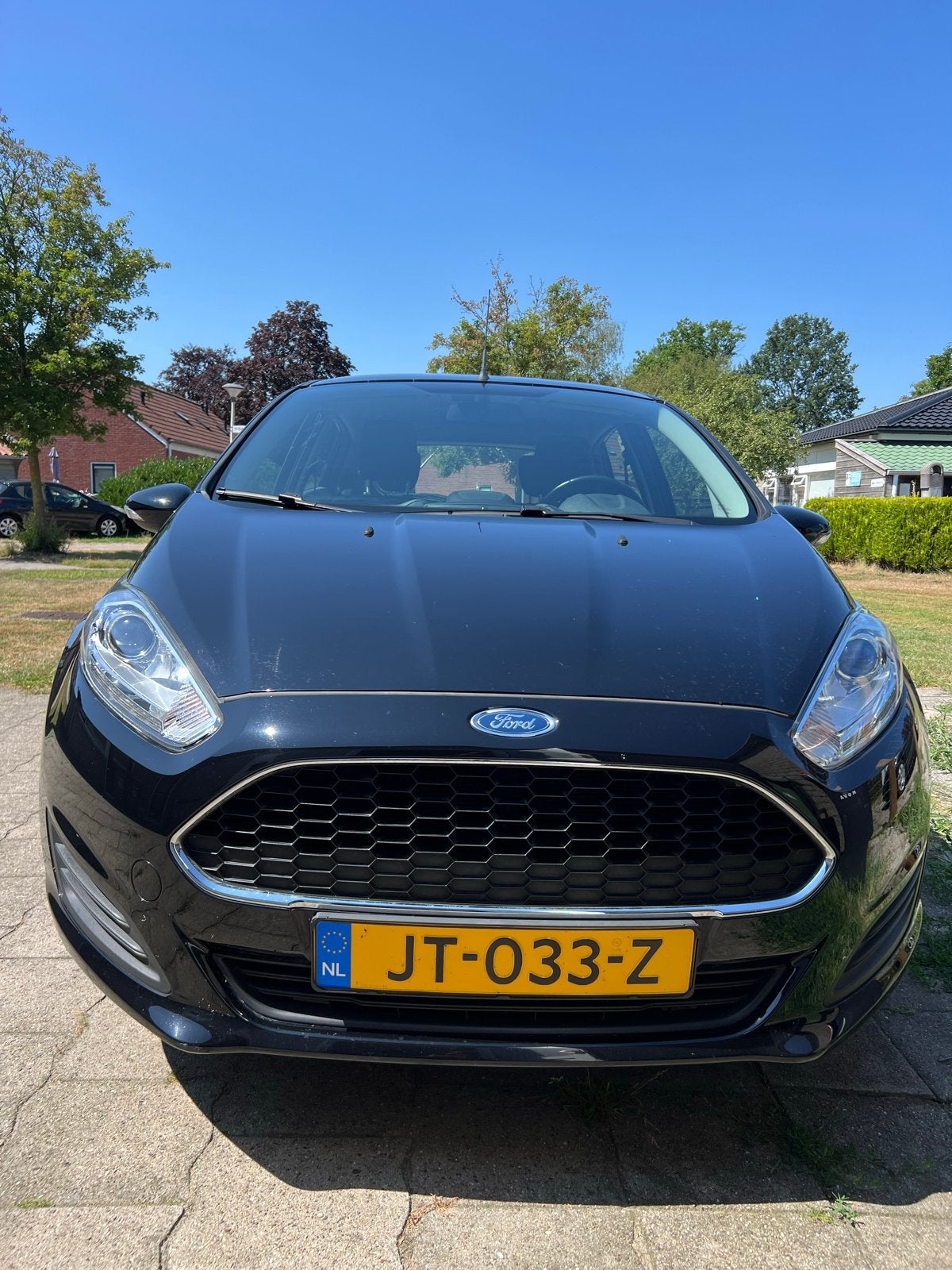Nette Ford Fiësta 1.0 48KW/65PK 5D 2016 Zwart met APK, Auto's, Stof, 40 €/maand, Zwart, 525 kg