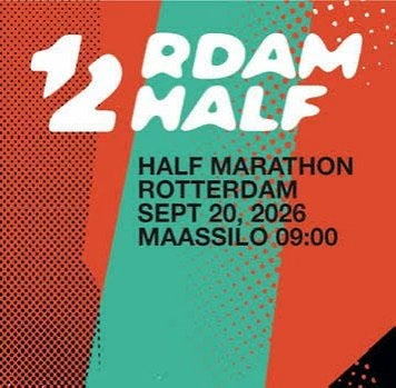 2 tickets voor de halve marathon in Rotterdam, Twee personen