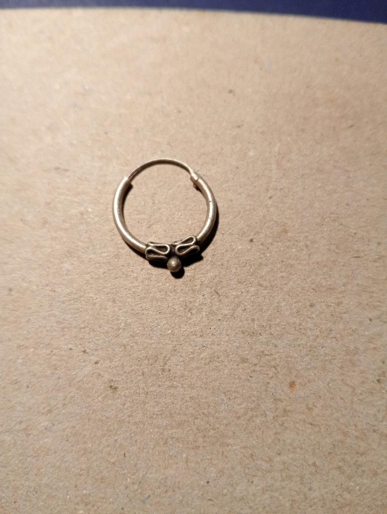 zilveren Keltische Oorbel zonder Juwelierskeur erin, Hangers, Ophalen of Verzenden, Zo goed als nieuw, Zilver
