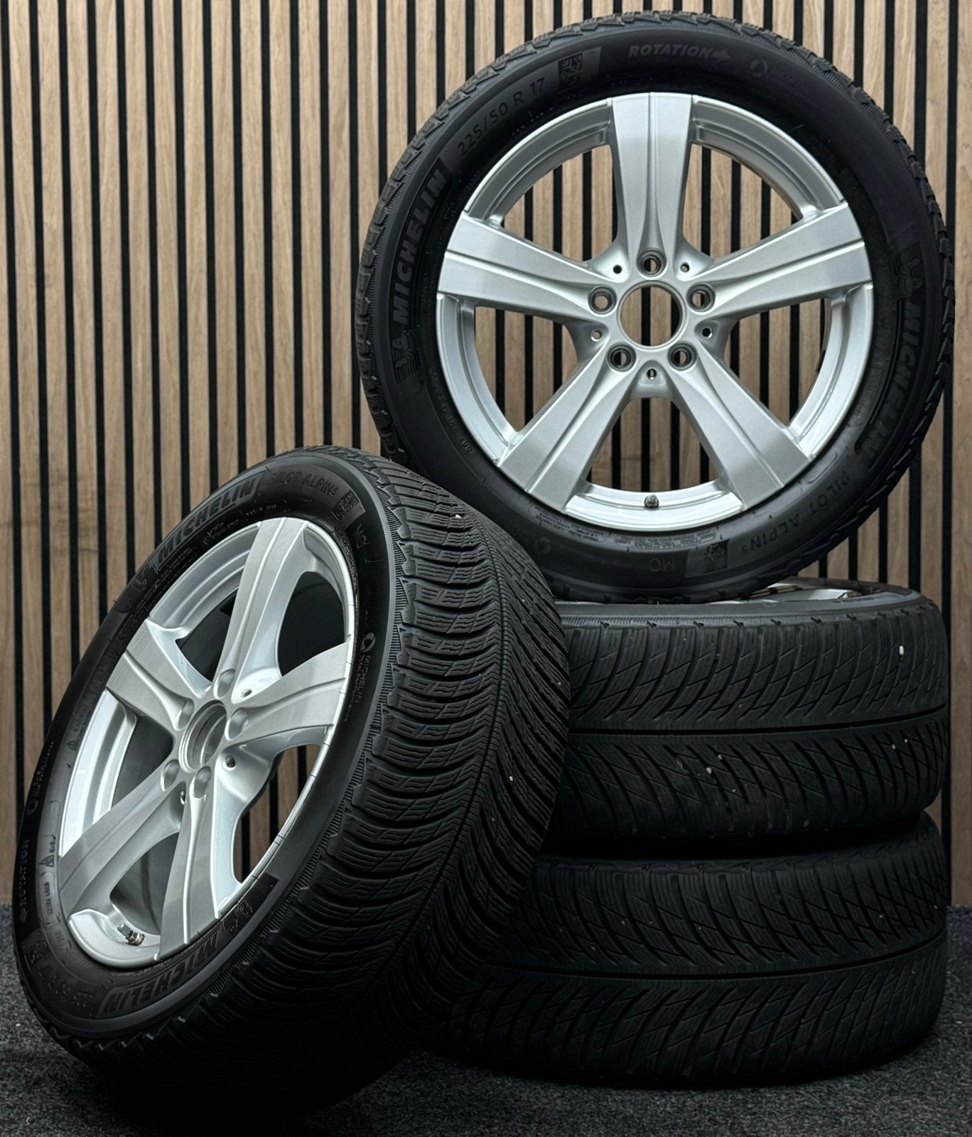 WINTER! Originele 17 inch MB C-Klasse W206 Breedset Michelin, Auto-onderdelen, Banden en Velgen, Ophalen, ., Banden en Velgen
