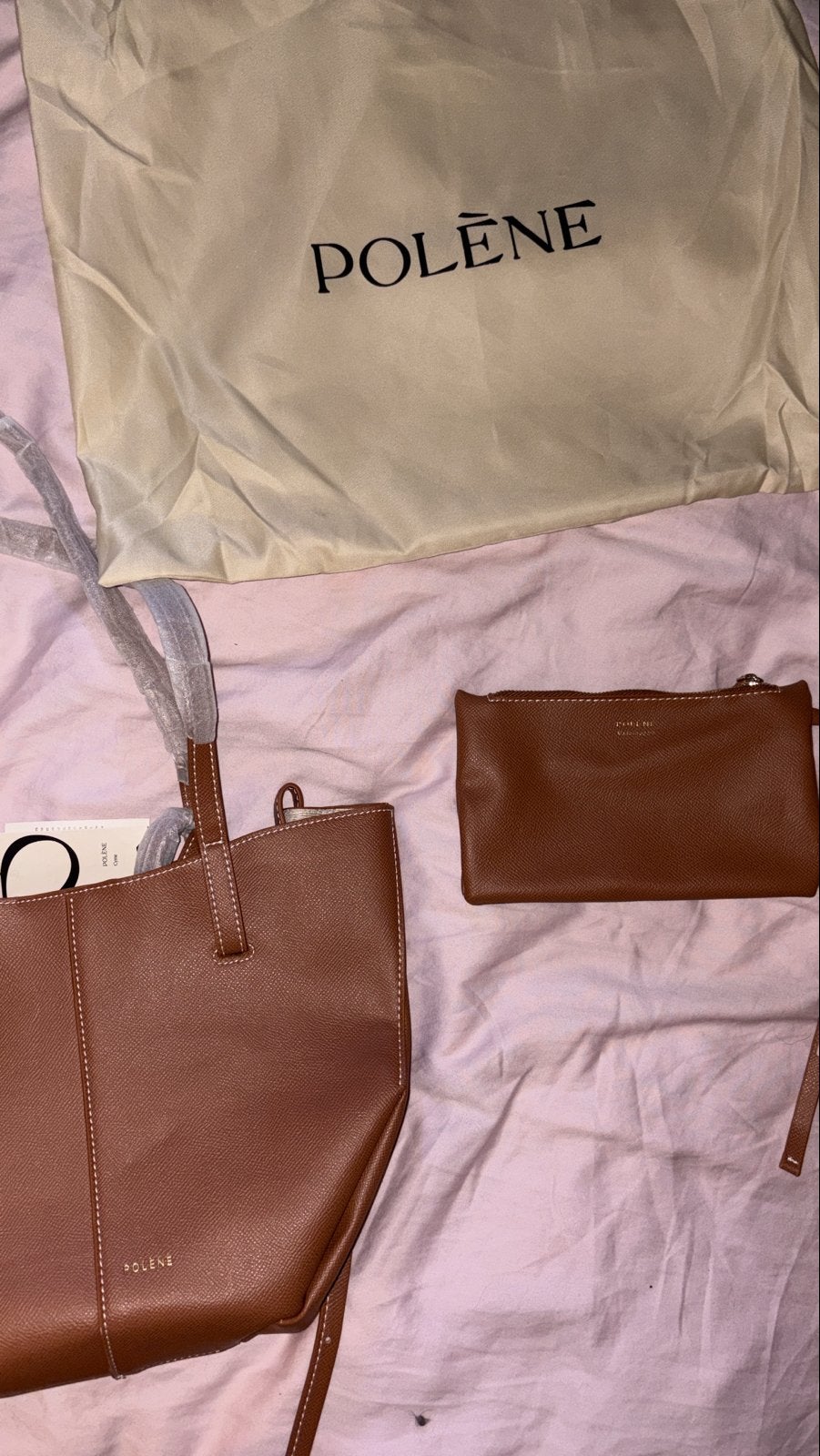 Polène tas - Nieuw en ongebruikt (42x25cm), Sieraden, Tassen en Uiterlijk, Ophalen of Verzenden, Nieuw, Bruin, Handtas