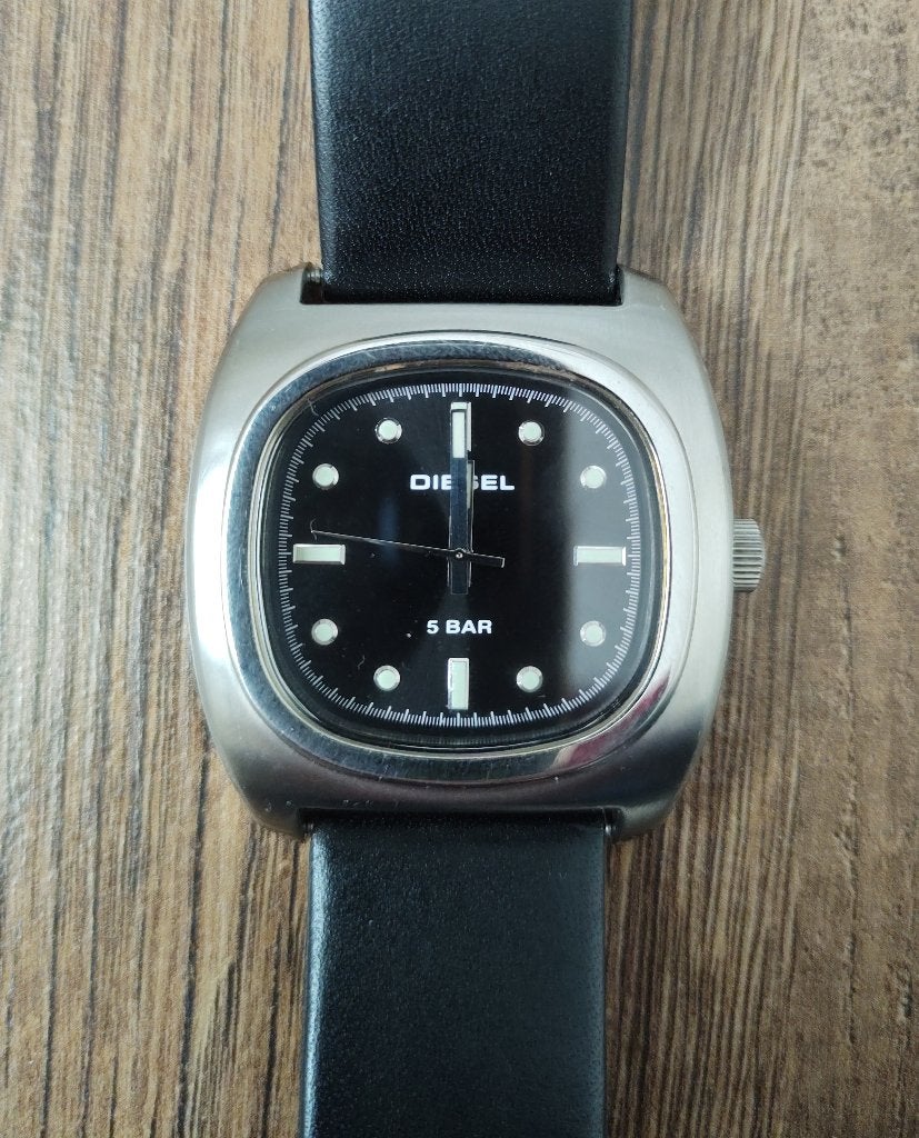 Diesel DZ2068 Heren Horloge, Overige merken, Leer, Staal, Ophalen of Verzenden