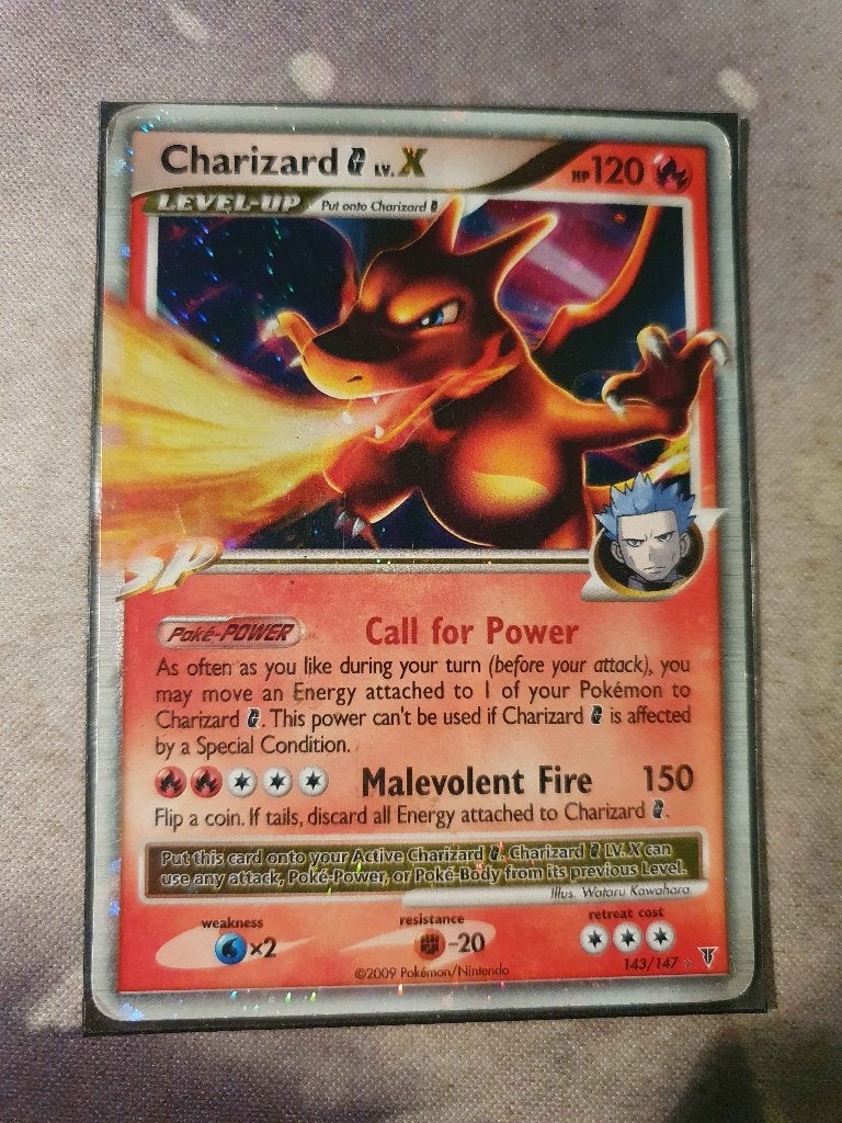 Charizard G LV. X, Ophalen of Verzenden, Gebruikt, Losse kaart, Foil