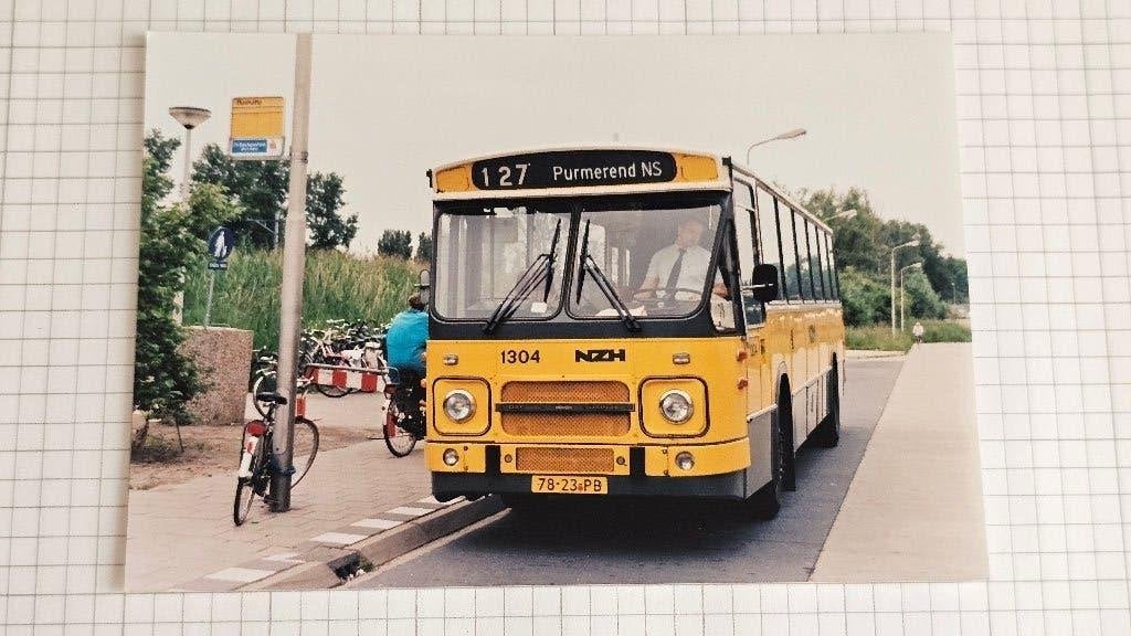 Foto BUS NZH Haarlem 1304, Verzenden, Gebruikt, Bus of Metro, Overige typen