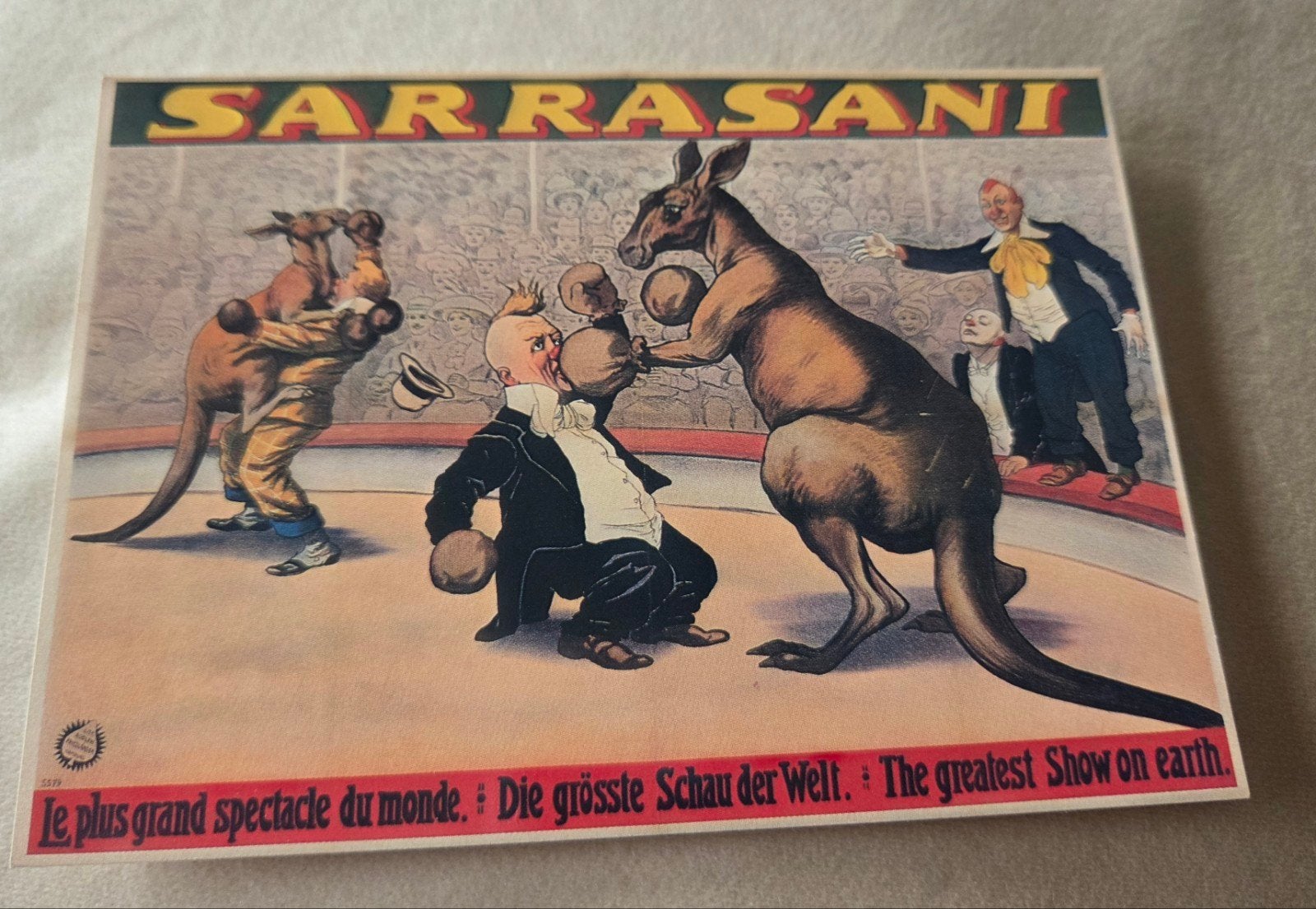 Sarassani Circus - Kangoeroe Boksen, Verzamelen, Verzenden, 1980 tot heden, Ongelopen, Overige thema's