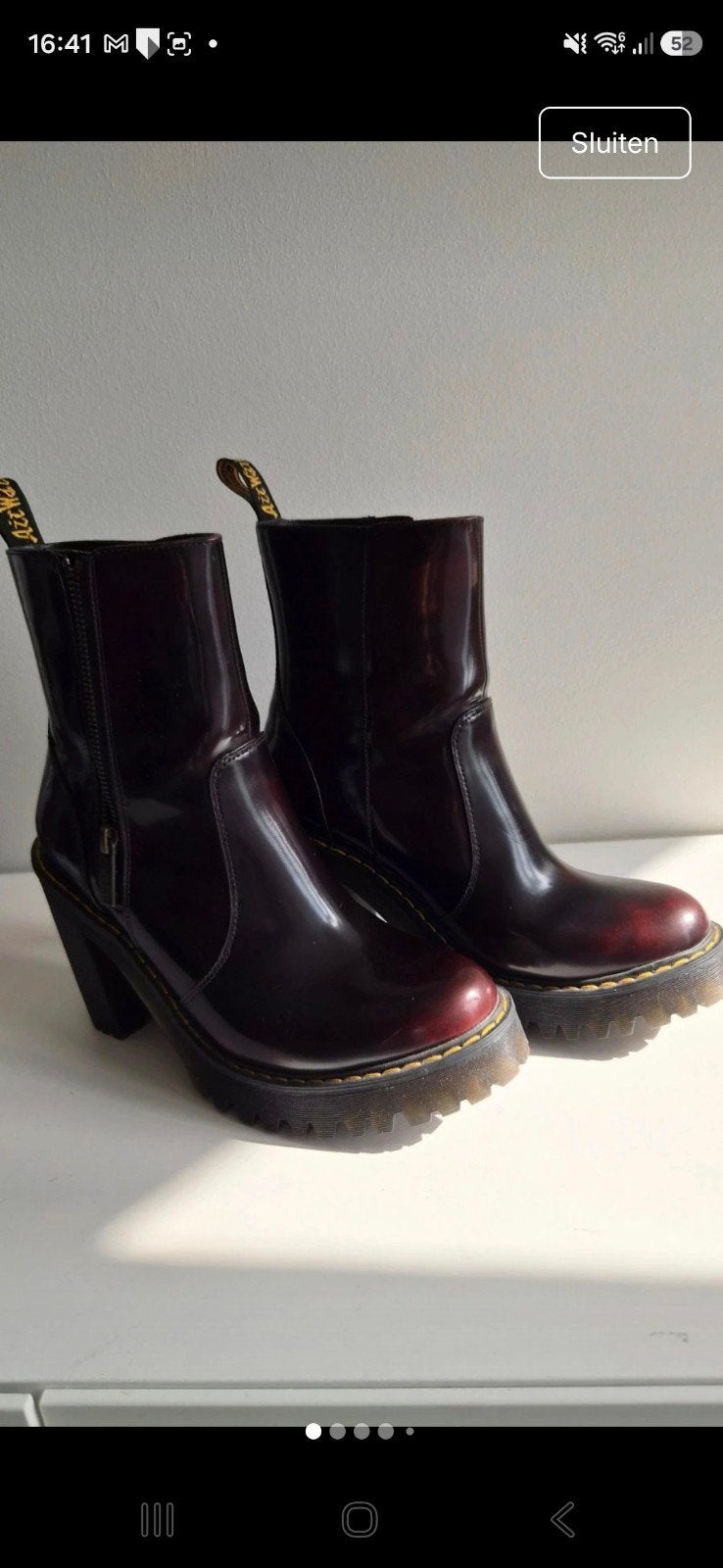 Dr. Martens Magdalena II Arcadia (Kersenrood/Cherry Red), Dr Martens, Ophalen of Verzenden, Laarzen, Zo goed als nieuw