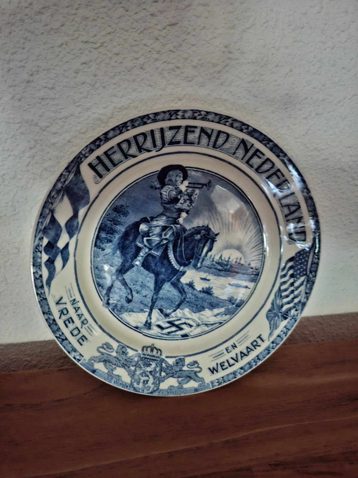 Wand bord bevrijdingsbord uit 1945, Antiek en Kunst, Ophalen