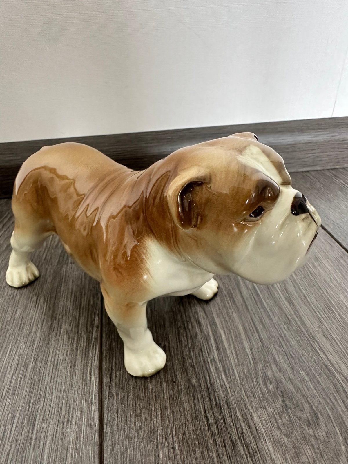 Vintage Engelse Bulldog Beeldje - Keramiek, Ophalen of Verzenden, Gebruikt, Dier