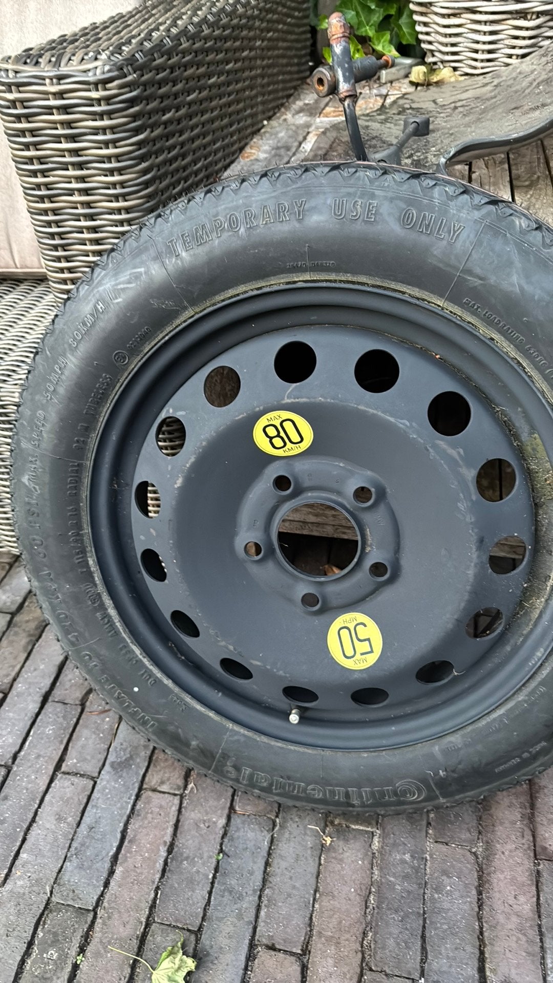 Continental thuiskomer 115/90 reserveband, Ophalen, Nieuw