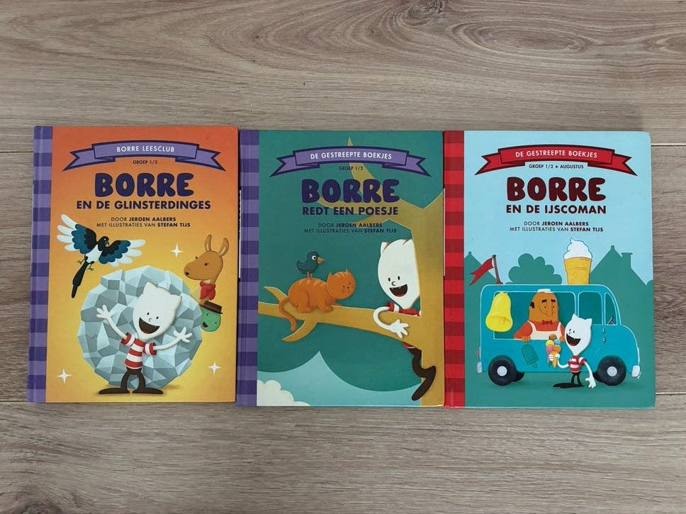 Borre Boekjes - Set van 3, Ophalen of Verzenden, Zo goed als nieuw, Fictie algemeen
