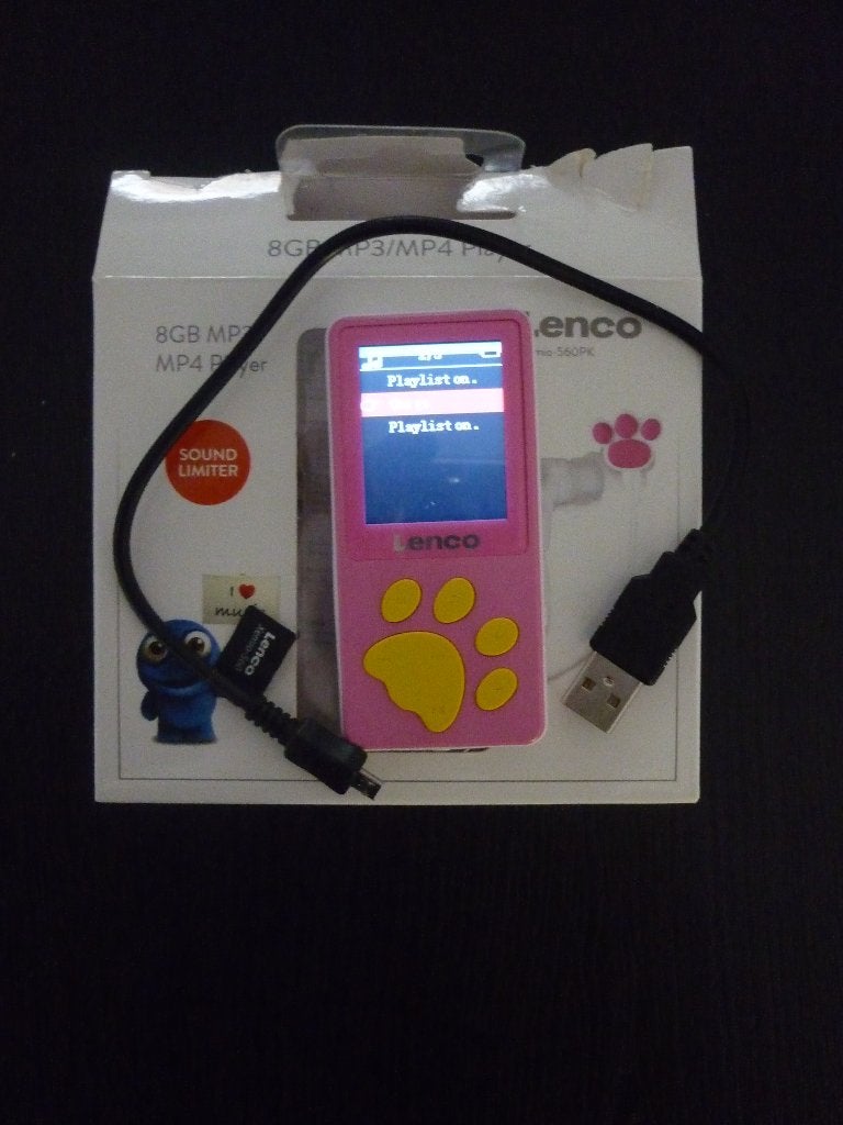 MP3 speler Lenco / roze / 8 GB/ kids - Xemio-560PK, Audio, Tv en Foto, Ophalen of Verzenden, Zo goed als nieuw, Overige merken