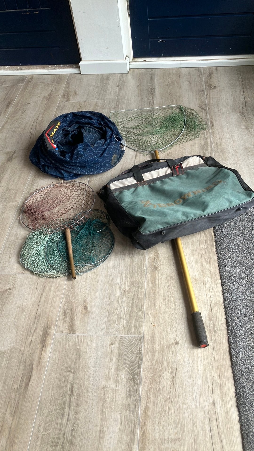 Leefnetten schepnetten  stinkbag, Watersport en Boten, Hengelsport | Witvissen, Ophalen, Zo goed als nieuw, Overige typen