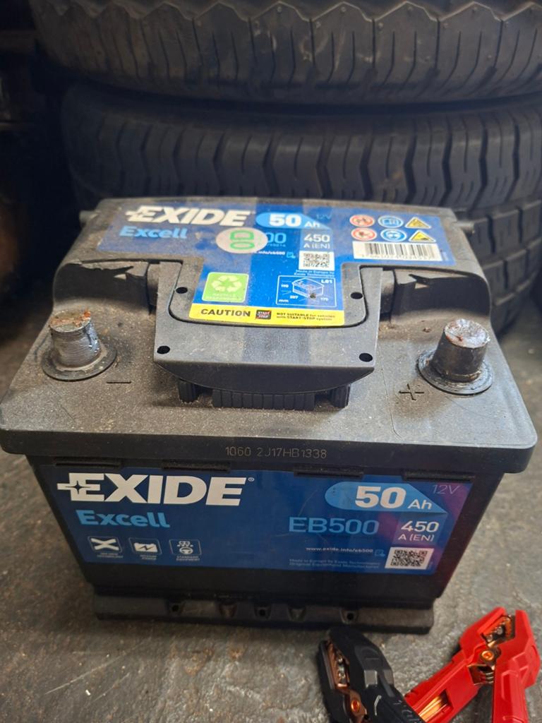 Exide auto accu  12v  50Ah  450A, Ophalen of Verzenden, Gebruikt, Overige automerken