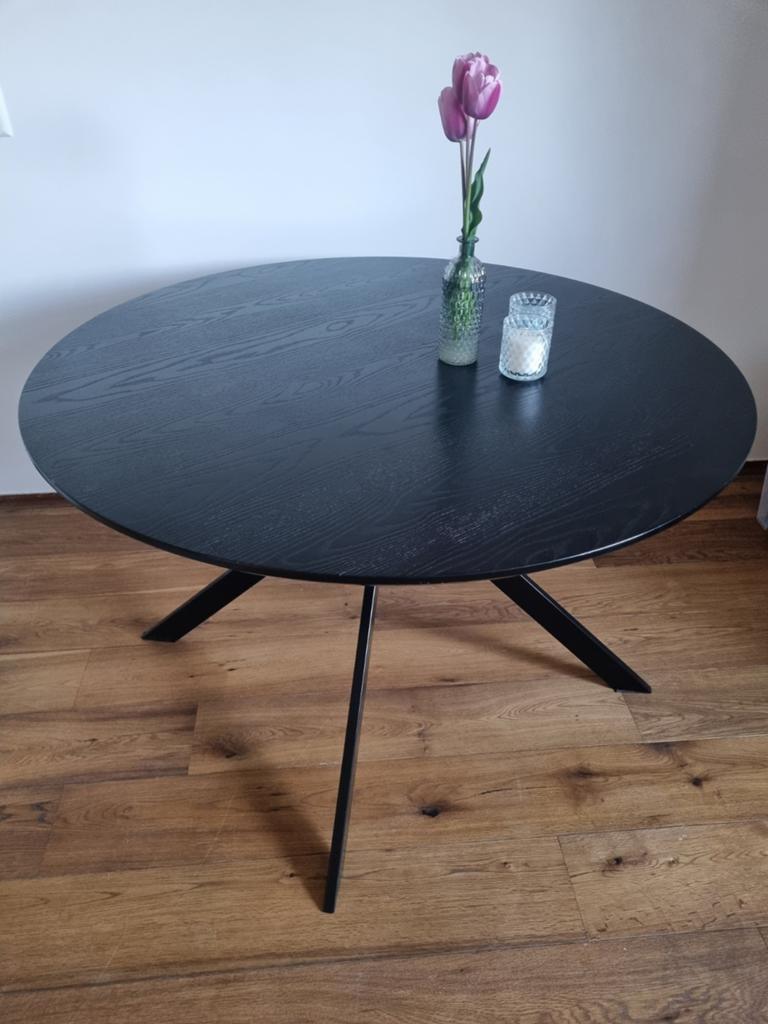 Ikea Mariedamm ronde tafel, 100 tot 150 cm, Zo goed als nieuw, Rechthoekig, 50 tot 100 cm